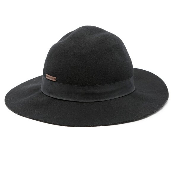 Roots Felted Wool Wide Brim Hat Roots Floppy Black Festival Boho Summer Concert - Picture 4 of 11